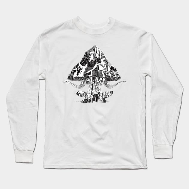 Psilly Cyben X A.I. Long Sleeve T-Shirt by Algorithmic Output